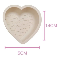 Molde de silicona forma de corazon - comprar online
