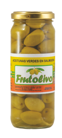 ACEITUNAS VERDES EN SALMUERA x 200 Gr.