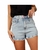 6634 SHORT JEANS FEMININO SETENTINHA DENIM ZERO