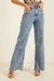 20107 CALÇA JEANS WIDE LEG FLARE DENIM ZERO