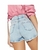 6634 SHORT JEANS FEMININO SETENTINHA DENIM ZERO - loja online