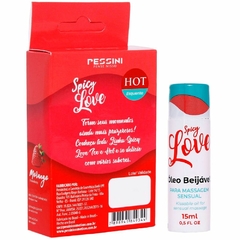 SPICY LOVE HOT GEL COMESTIVEL 15ML PESSINI na internet