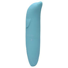 VIBRADOR GOLFINHO TOQUE AVELUDADO AZUL TIFFANY