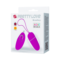 Cápsula vibratória oval com controle remoto Pretty Love Bradley