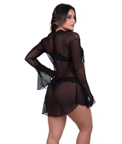 Robe sensual em tule na internet