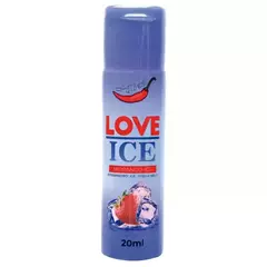 LOVE LUBRIFICANTE MORANGO ICE BEIJAVEL 20ML CHILLIES