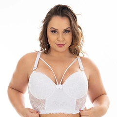 Sutiã strappy Plus Size rendado