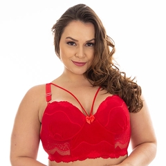 Sutiã strappy Plus Size rendado - loja online