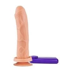 PRÓTESE COM VIBRADOR E VENTOSA FOGO DA PAIXÃO 18X4,5 CM HOT FLOWERS