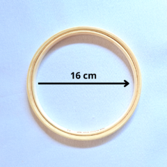 Bastidor de Madeira sem tarraxa (16 cm)