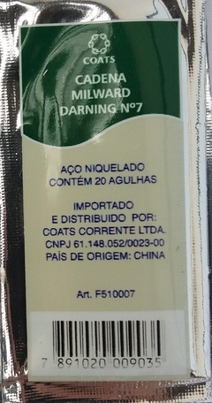 Agulha de Mão Darning N° 7