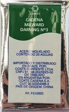 Agulha de Mão Darning N° 3