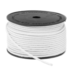 Cordão de Algodão 3 mm - Branco - (Rolo)