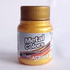 Tinta Acrílica Metálica - Metal Colors - 37ml - Akete do Artesão - Armarinho Online 