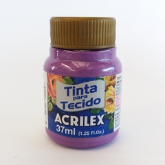 Tinta para Tecido Metálica - 37 ml - Akete do Artesão - Armarinho Online 