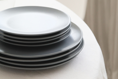 Plato Postre Gaelle Gris Net - comprar online