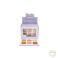 Box paleta pó/blush/iluminador - Feels Mood - Ruby Rose