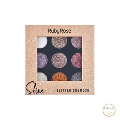 Paleta De Sombra Shine Glitter - Light - Ruby Rose