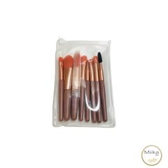 Kit 8 pincéis de maquiagem - Versão para bolsas - Miika Store