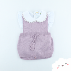 Romper LuLu com Body Babadinho - Lilás - comprar online