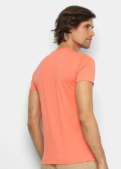 Camiseta Lacoste Basica laranja CLLR1416 - comprar online