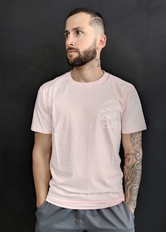 Camiseta Anti Social Social Club Rosa Claro CARS208