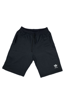 Bermuda Moletom Adidas Logo Preta BMAPT30