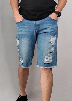 Bermuda Ebla jeans destroyed azul BEJAZ1459 na internet