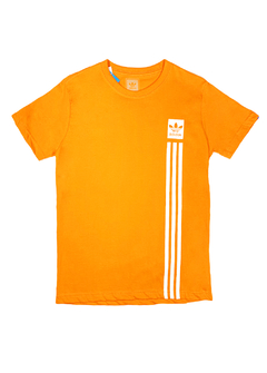 Camiseta Adidas Stripes Laranja CALR159