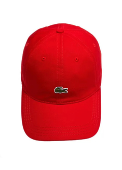 Bone Lacoste Logo Bordado Vermelho BLVM1077 - comprar online