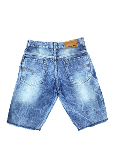 Bermuda QuikSilver Jeans Azul Paint Stain BJQAZ61 - comprar online