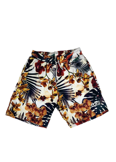 Short Praia MCD Floral Laranja BSPMLR23