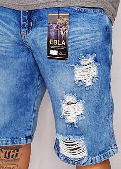 Bermuda Ebla Jeans azul destroyed BEJAZ1553 na internet