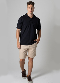 Camisa Polo Brooksfield Regular Fit Preta CPBPT86 - loja online