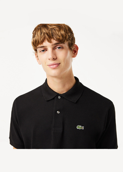 Camisa Polo Lacoste Regular Fit Preta CPLPT952 na internet