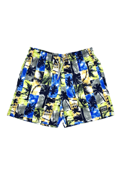 Short Praia Proside Coqueiros Yellow And Blue BSPPAZ19