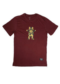 Camiseta Grizzly Urso Tribal Bordô CGVM192