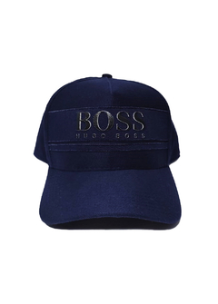 Bone Hugo Boss Logo Name Emborr Azul BHAZ854