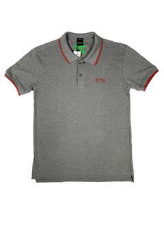 Camisa Polo Hugo Boss Regular Fit Cinza CPHCZ81