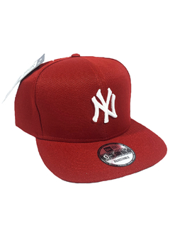 Bone Snapback New York Classico Vermelho BNVM347