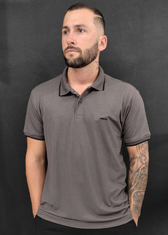 Camisa Polo Colcci Regular Fit Cinza Chumbo CPCCZ960