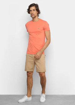 Camiseta Lacoste Basica laranja CLLR1416 na internet