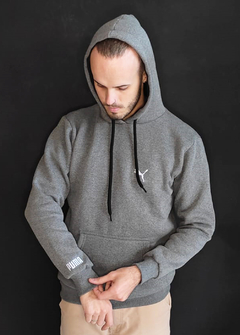 Moletom Canguru Puma Ess Hoody Cinza MCPCZ1205 - comprar online