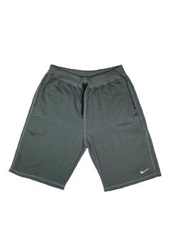 Bermuda Moletom Nike Logo Chumbo BMNCZ45