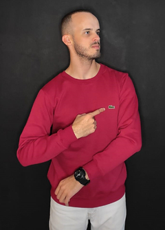 Moletom Lacoste Basico Bordo MLVM1171 - comprar online