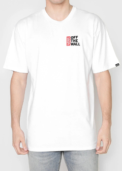 Camiseta Vans Off The Wall Branca CVBR752 na internet