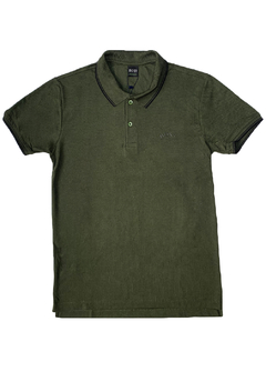 Camisa Polo Hugo Boss Regular Fit Verde Militar CPHVD419