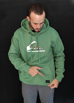 Moletom Canguru Quiksilver logo Verde MCQVD1212 na internet