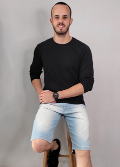 Bermuda Ebla jeans Azul BEJAZ1457 - Loja de Roupas Streetwear Masculino