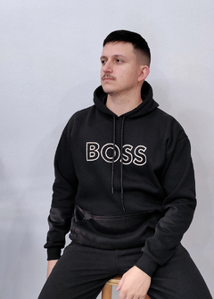 Moletom Canguru Hugo Boss preto MCHPT1590